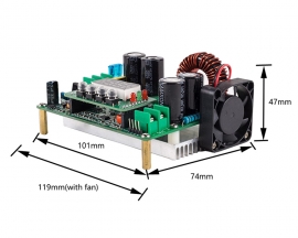 DC-DC Buct Converter 720W 12A Step Down Power Supply Module 10V-65V to 0-60V Voltage Regulator LED Display